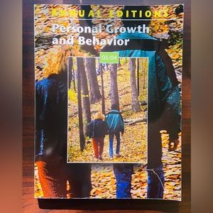 Book: Annual Report Personal Growth & Behavior 03/04